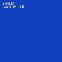 #1140BF - Tory Blue Color Image