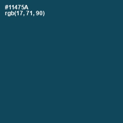 #11475A - Teal Blue Color Image