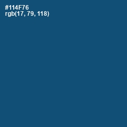 #114F76 - Chathams Blue Color Image