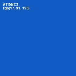 #115BC3 - Science Blue Color Image