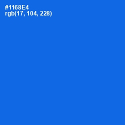 #1168E4 - Blue Ribbon Color Image