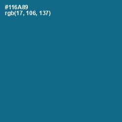 #116A89 - Bahama Blue Color Image