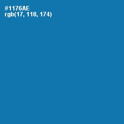 #1176AE - Deep Cerulean Color Image