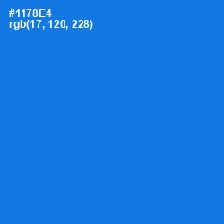 #1178E4 - Azure Radiance Color Image