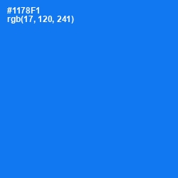 #1178F1 - Azure Radiance Color Image