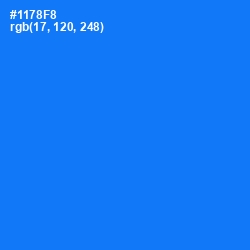 #1178F8 - Azure Radiance Color Image