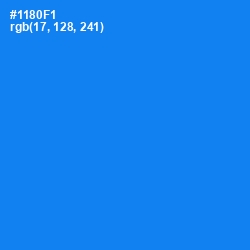 #1180F1 - Dodger Blue Color Image