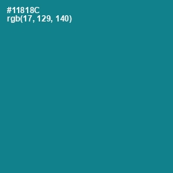 #11818C - Blue Chill Color Image