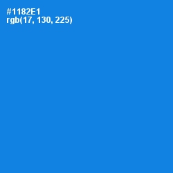 #1182E1 - Dodger Blue Color Image