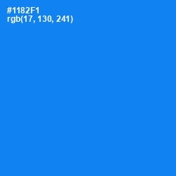 #1182F1 - Dodger Blue Color Image