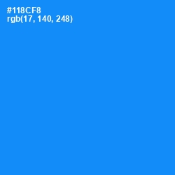 #118CF8 - Dodger Blue Color Image