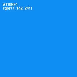 #118EF1 - Dodger Blue Color Image