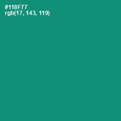 #118F77 - Elf Green Color Image