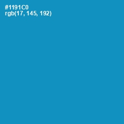 #1191C0 - Pacific Blue Color Image