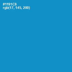 #1191C8 - Pacific Blue Color Image