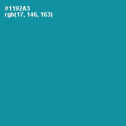 #1192A3 - Eastern Blue Color Image