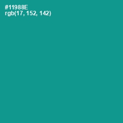 #11988E - Blue Chill Color Image