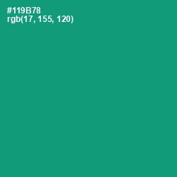 #119B78 - Elf Green Color Image