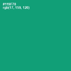 #119F78 - Elf Green Color Image