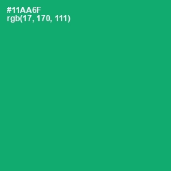 #11AA6F - Jade Color Image