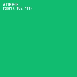 #11BB6F - Jade Color Image