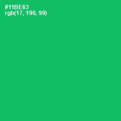 #11BE63 - Jade Color Image