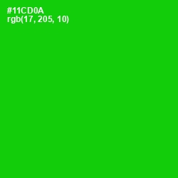 #11CD0A - Green Color Image