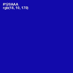 #120AAA - Ultramarine Color Image