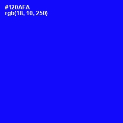 #120AFA - Blue Color Image