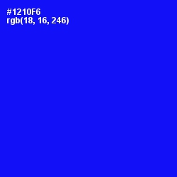 #1210F6 - Blue Color Image