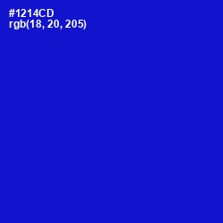 #1214CD - Dark Blue Color Image
