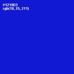 #1219D3 - Dark Blue Color Image