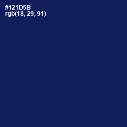 #121D5B - Gulf Blue Color Image