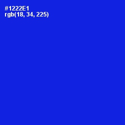 #1222E1 - Dark Blue Color Image