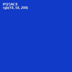 #123AC8 - Dark Blue Color Image