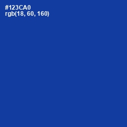 #123CA0 - International Klein Blue Color Image