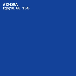 #12429A - Congress Blue Color Image