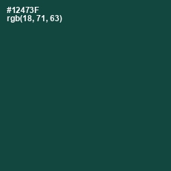 #12473F - Te Papa Green Color Image