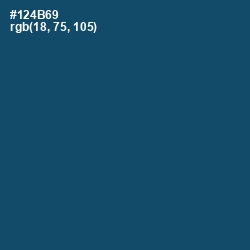 #124B69 - Chathams Blue Color Image