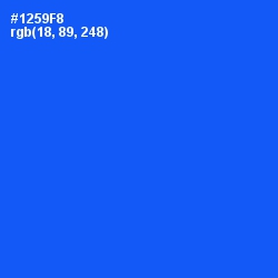 #1259F8 - Blue Ribbon Color Image