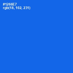 #1266E7 - Blue Ribbon Color Image