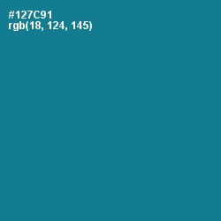 #127C91 - Blue Lagoon Color Image