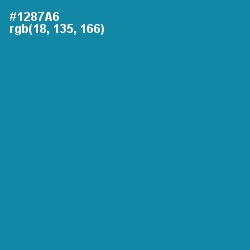 #1287A6 - Eastern Blue Color Image