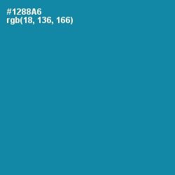 #1288A6 - Eastern Blue Color Image