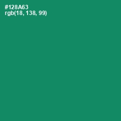 #128A63 - Elf Green Color Image