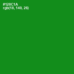 #128C1A - Forest Green Color Image