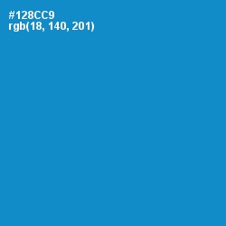 #128CC9 - Pacific Blue Color Image