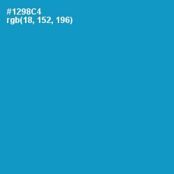 #1298C4 - Pacific Blue Color Image