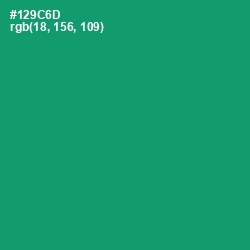 #129C6D - Elf Green Color Image