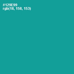 #129E99 - Blue Chill Color Image